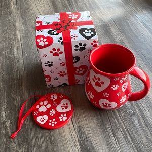 Pawprint Coffee Mug and Ornament/Mug Topper